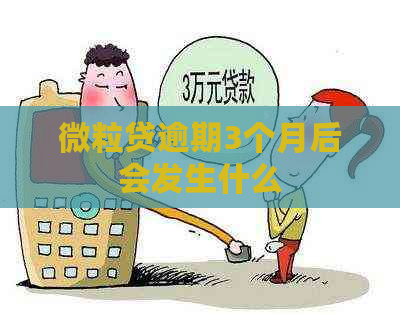 微粒贷逾期3个月后会发生什么