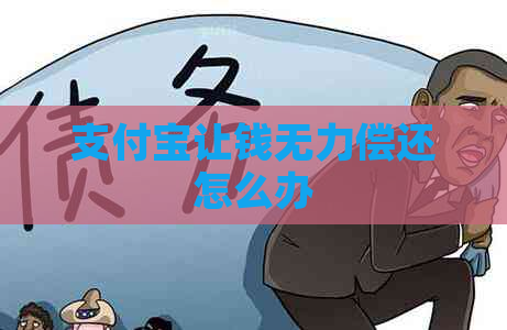 支付宝让钱无力偿还怎么办