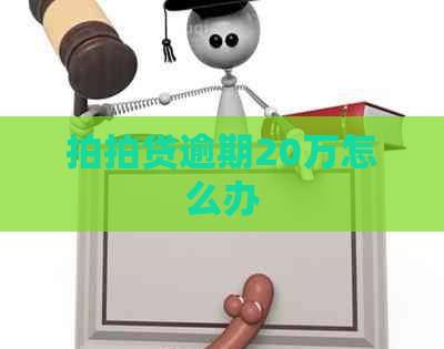 逾期20万怎么办