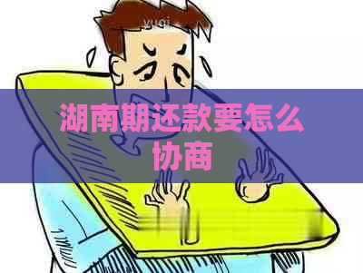 湖南期还款要怎么协商