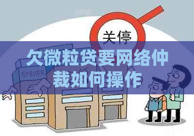 欠微粒贷要网络仲裁如何操作