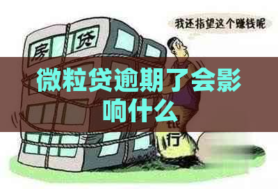 微粒贷逾期了会影响什么