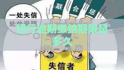 招行逾期缴纳期限是多久