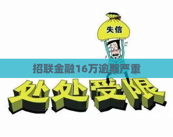 招联金融16万逾期严重
