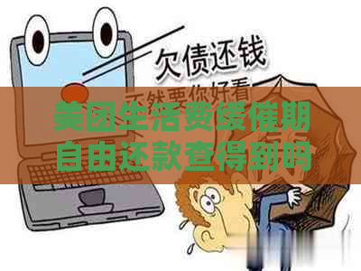 美团生活费缓催期自由还款查得到吗