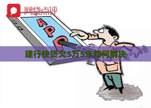 建行快贷欠5万5年如何解决