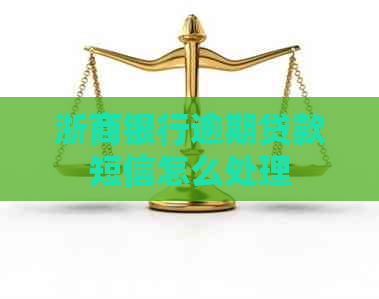 浙商银行逾期贷款短信怎么处理