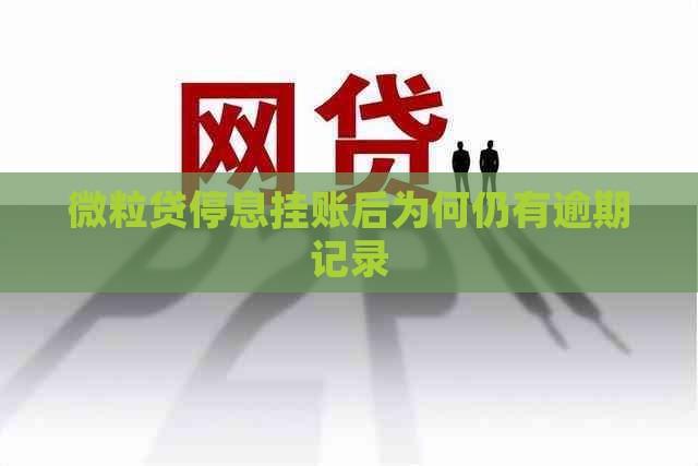 微粒贷停息挂账后为何仍有逾期记录