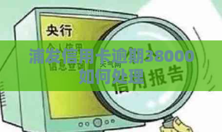 浦发信用卡逾期38000如何处理