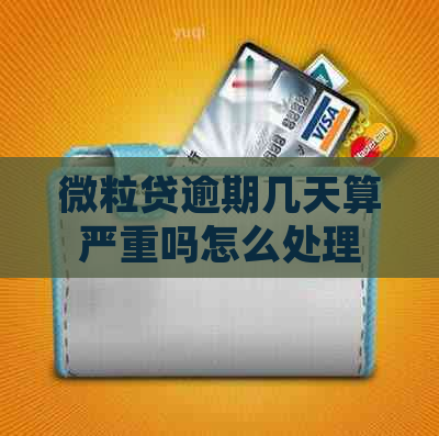 微粒贷逾期几天算严重吗怎么处理
