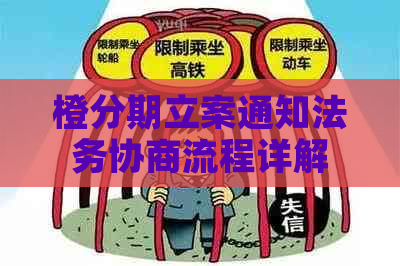 橙分期立案通知法务协商流程详解