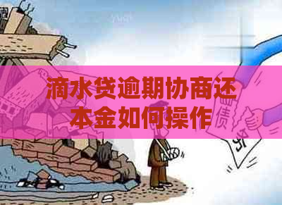 滴水贷逾期协商还本金如何操作