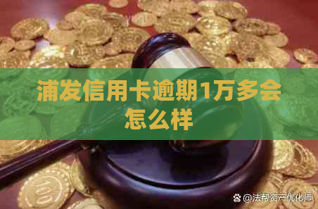 浦发信用卡逾期1万多会怎么样