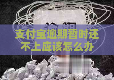 支付宝逾期暂时还不上应该怎么办