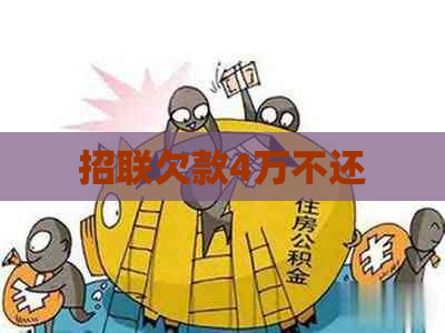 招联欠款4万不还