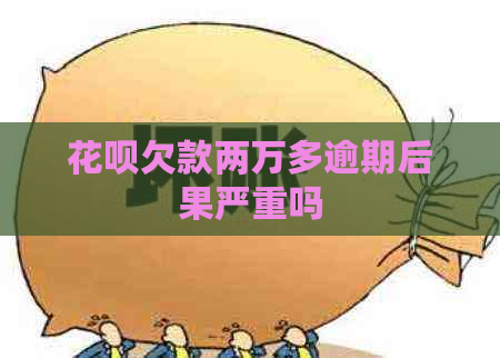 花呗欠款两万多逾期后果严重吗
