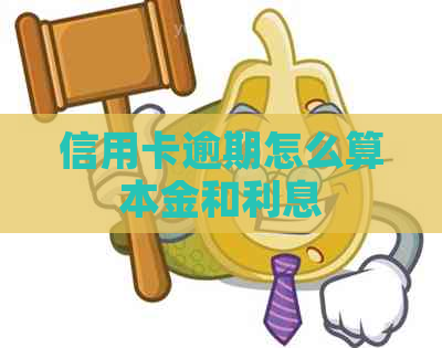 信用卡逾期怎么算本金和利息