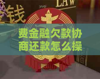 费金融欠款协商还款怎么操作
