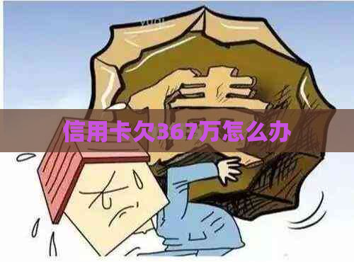 信用卡欠367万怎么办