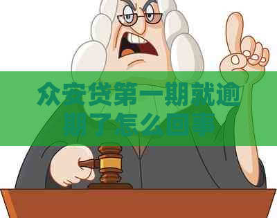 众安贷之一期就逾期了怎么回事
