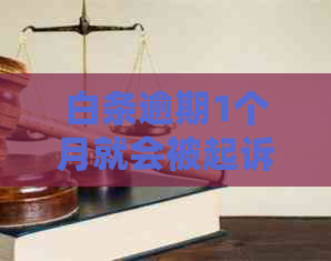 白条逾期1个月就会被起诉吗