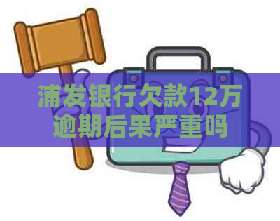 浦发银行欠款12万逾期后果严重吗