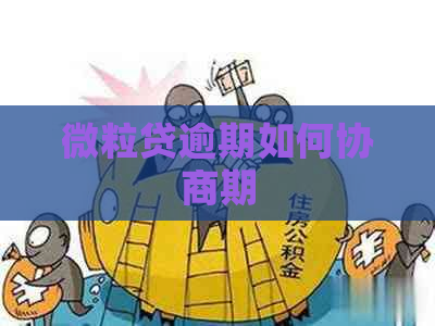 微粒贷逾期如何协商期