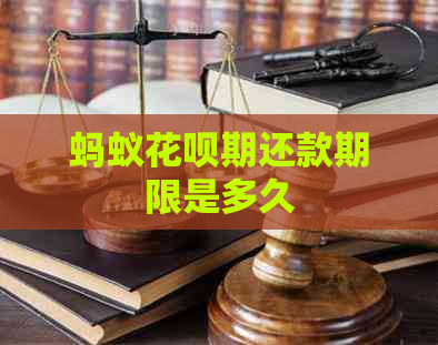 蚂蚁花呗期还款期限是多久