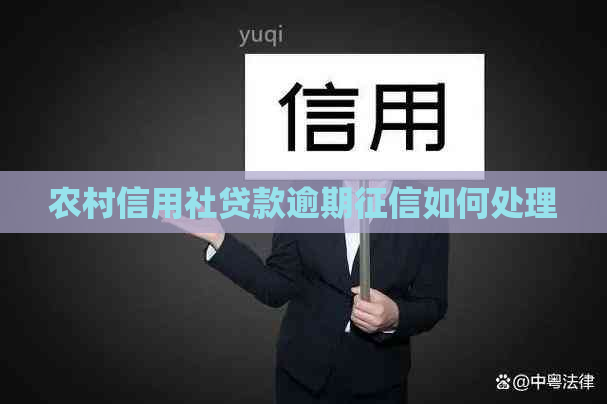 农村信用社贷款逾期如何处理