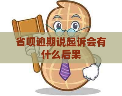 省呗逾期说起诉会有什么后果