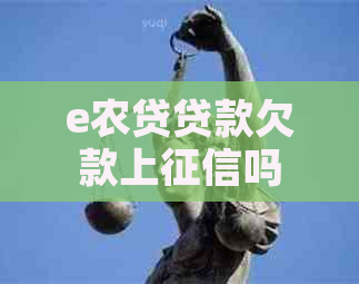 e农贷贷款欠款上吗