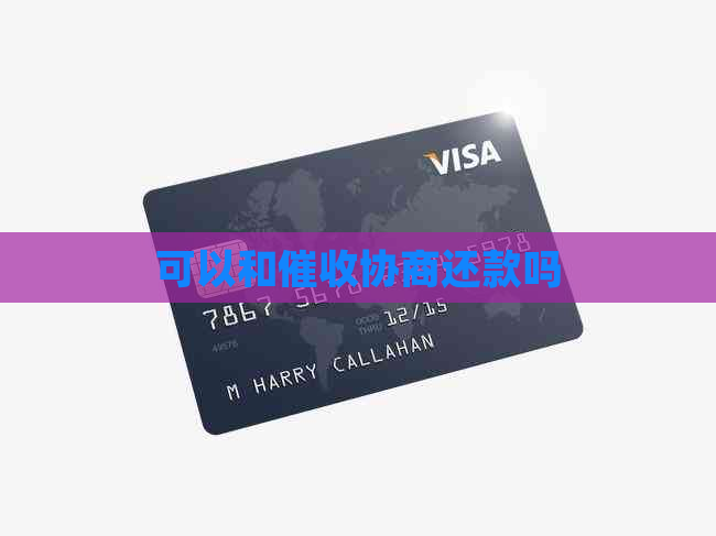 可以和协商还款吗