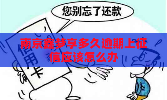南京鑫梦享多久逾期上应该怎么办