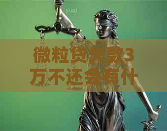微粒贷欠款3万不还会有什么后果