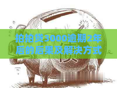 3000逾期2年后的后果及解决方式