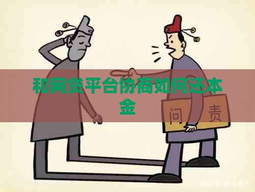 和网贷平台协商如何还本金