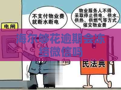 海尔够花逾期会冻结微信吗