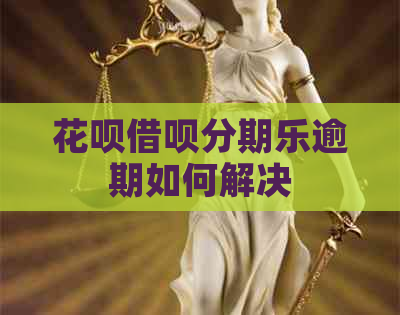 花呗借呗逾期如何解决