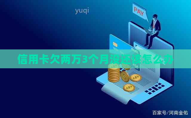 信用卡欠两万3个月没还该怎么办