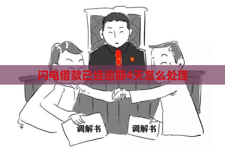 闪电借款已经逾期4天怎么处理