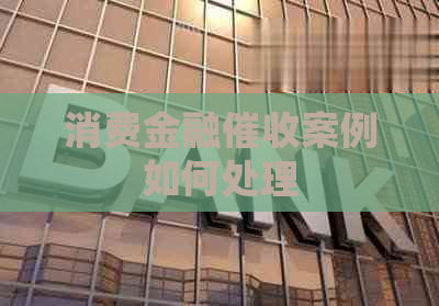 消费金融案例如何处理