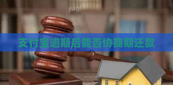 支付宝逾期后能否协商期还款