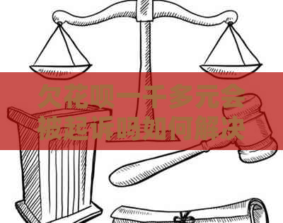 欠花呗一千多元会被起诉吗如何解决