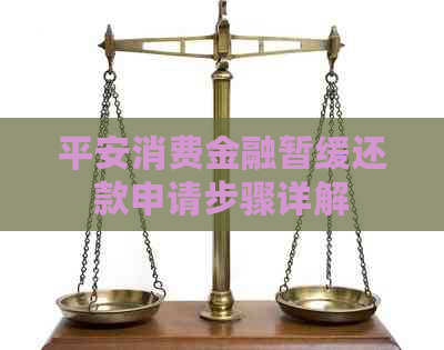 平安消费金融暂缓还款申请步骤详解