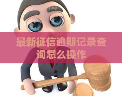 最新逾期记录查询怎么操作
