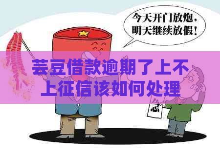 芸豆借款逾期了上不上该如何处理