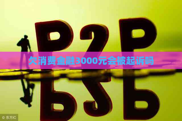 欠消费金融3000元会被起诉吗