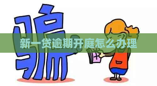 新一贷逾期开庭怎么办理