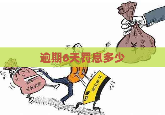 逾期6天罚息多少