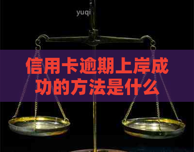 信用卡逾期上岸成功的方法是什么